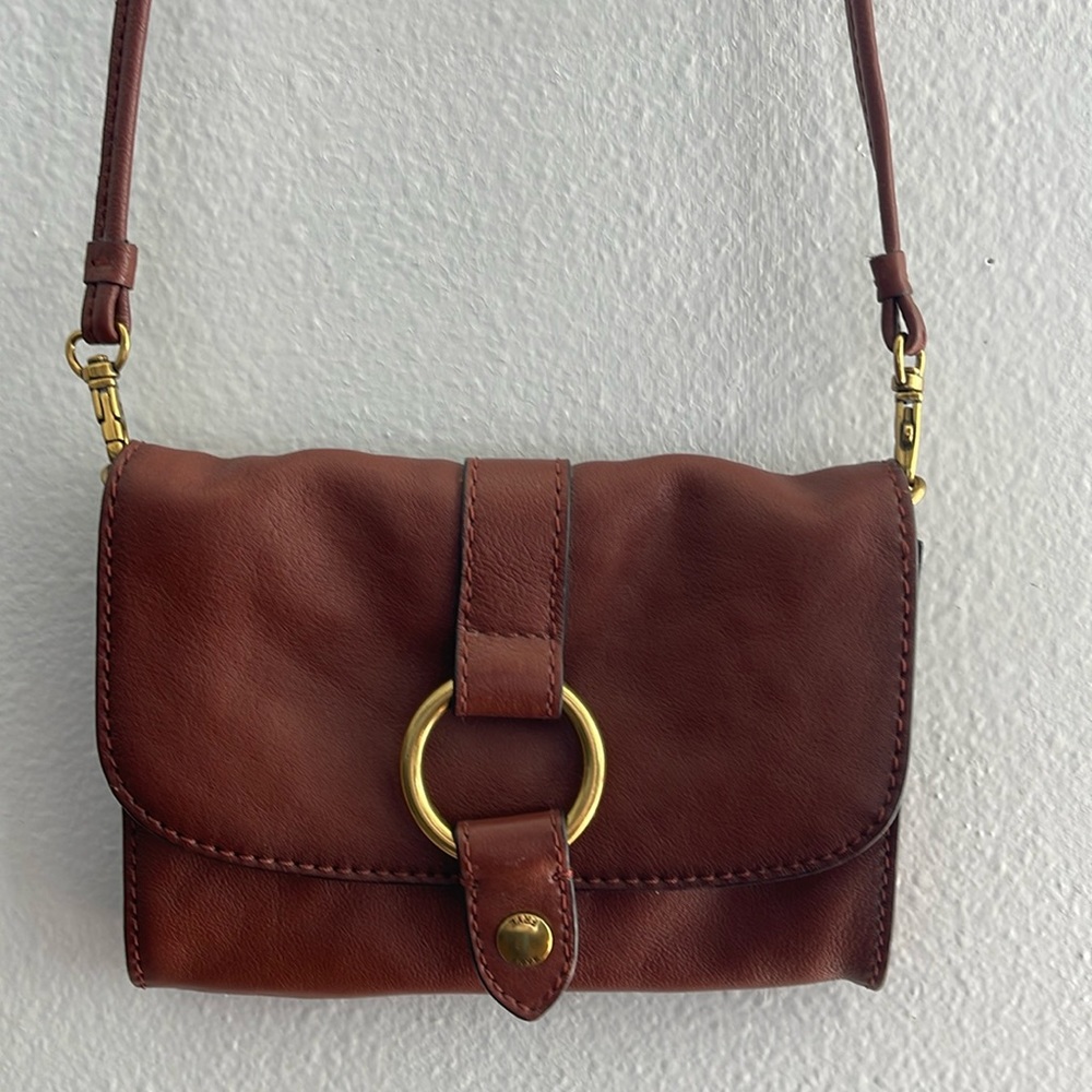 Frye brown leather purse